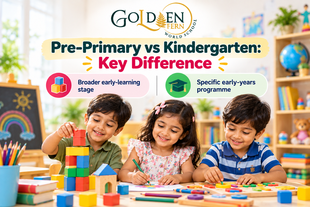 Pre-primary vs kindergarten key difference for young children