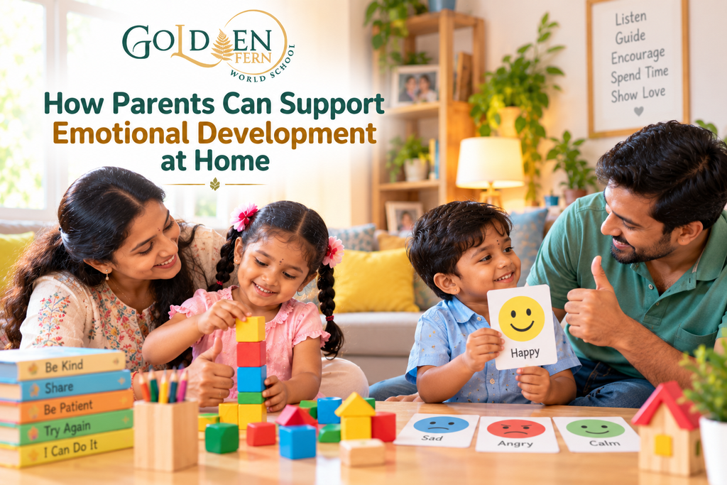 Parents supporting emotional development in children through activities at home